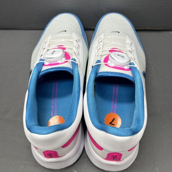 NIKE AIR ZOOM INFINITY TOUR NEXT% BOA WHITE BLUE PINK DJ5590-100 Men Size 7 NEW main image 11